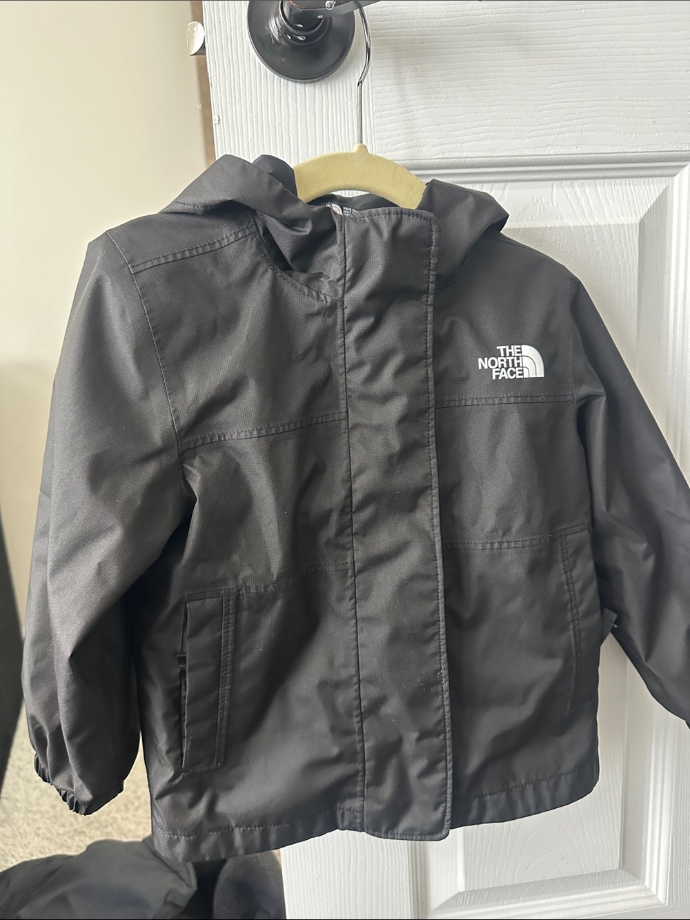 The North Face Kids Black Hooded Raincoat